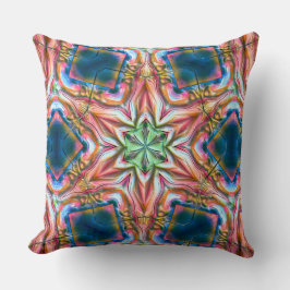 Sterrenkaleidoscoop in ruwe vorm, verbrande zalm kussen