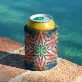 Sterrenkaleidoscoop in ruwe vorm, verbrande zalm t blikjeskoeler