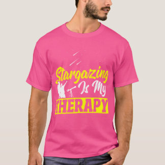 Sterrenkijken Is Mijn Therapie Astronomie Sterrenk T-shirt