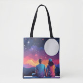 Sterrenkijken Paar Tote Bag (Voorkant)