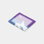 Sterrenkijken Polar Beer Cub Art Post-it® Notes (Schuin)