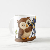 Sterrenkijkende uil koffiemok (Voorkant links)