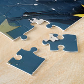 Sterrenkijkende vrouw legpuzzel (Zijkant)