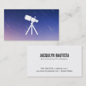 Sterrenkijker | Telescoop Visitekaartje (Voorkant / Achterkant)