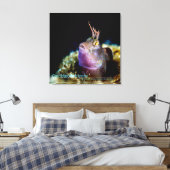 Sterrenkijker vanaf onderwater canvas print (Insitu (Slaapkamer))