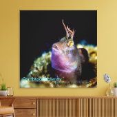 Sterrenkijker vanaf onderwater canvas print (Insitu (Woonkamer))