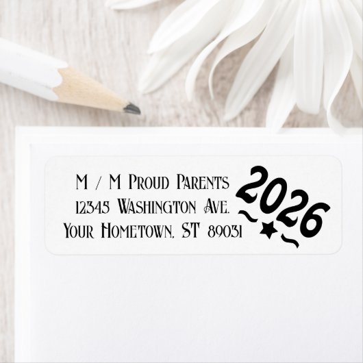 Sterrenklasse van Afstuderen 2026 Etiket (Insitu)