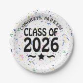 Sterrenklasse van Afstuderen 2026 Papieren Bordje (Voorkant)