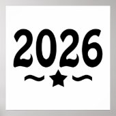 Sterrenklasse van Afstuderen 2026 Poster (Voorkant)