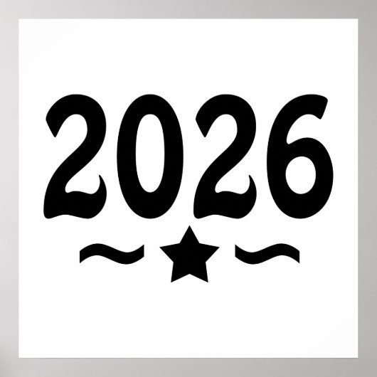 Sterrenklasse van Afstuderen 2026 Poster (Voorkant)