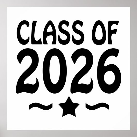 Sterrenklasse van Afstuderen 2026 Poster (Voorkant)