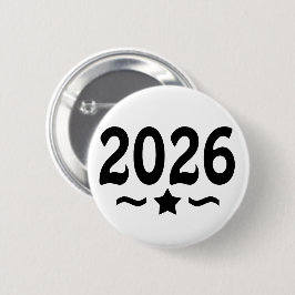 Sterrenklasse van Afstuderen 2026 Ronde Button 5,7 Cm