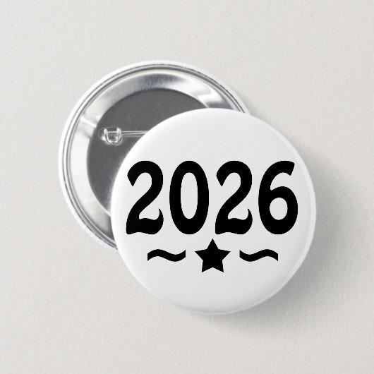 Sterrenklasse van Afstuderen 2026 Ronde Button 5,7 Cm (Voorkant /achterkant)