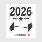 Sterrenklasse van Afstuderen 2026 Sticker (Vel)