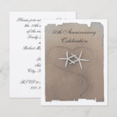 Sterrenkleur Uitnodigingen Jubileum (Voorkant / Achterkant)