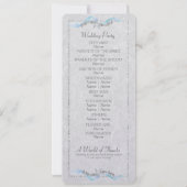 Sterrenkleurig Huwelijksprogramma Kaart (Achterkant)