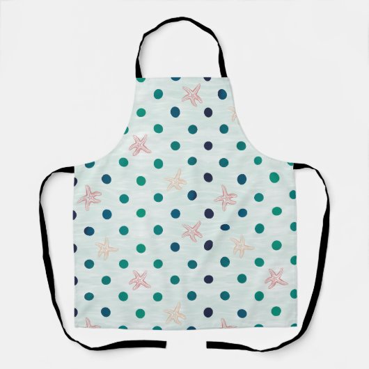 Sterrenkleurige Stip Dans Schort (Voorkant)