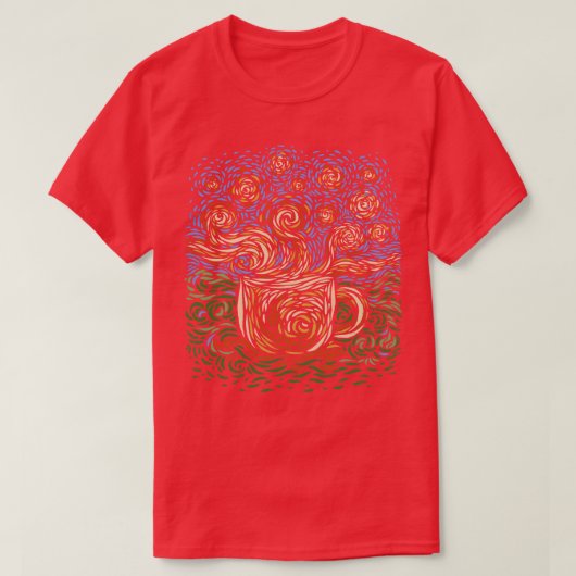 sterrenkoffie t-shirt (Design voorkant)