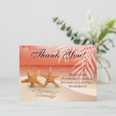 Sterrenkoppel Bedankt | NAMEN IN HET ZAND VRAGEN Kaart (Staand voorkant)