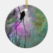 sterrenkraai keramisch ornament (Voorkant)