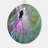 sterrenkraai keramisch ornament (Links)