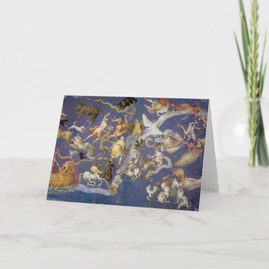 sterrenkunde Celestial Constellations Fresco Kaart (Voorkant)