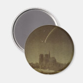 sterrenkunde, Donati-komeet boven Parijs in 1858 Magneet (Voorkant / Achterkant)