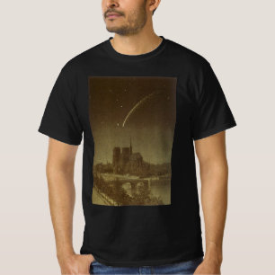 sterrenkunde, Donati-komeet boven Parijs in 1858 T-shirt