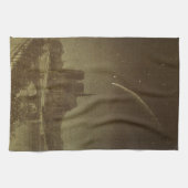 sterrenkunde, Donati-komeet boven Parijs in 1858 Theedoek (Horizontaal)