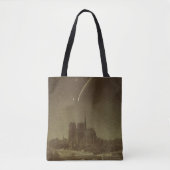  sterrenkunde, Donati-komeet boven Parijs in 1858 Tote Bag (Voorkant)