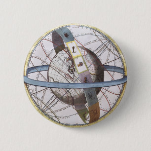  sterrenkunde, hemels door Andreas Cellarius Ronde Button 5,7 Cm