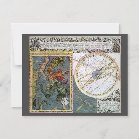 sterrenkunde, komeetpad door Matthaeus Seutter (Voorkant)