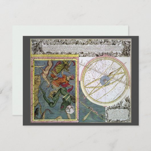 sterrenkunde, komeetpad door Matthaeus Seutter (Voorkant / Achterkant)