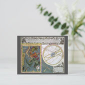 sterrenkunde, komeetpad door Matthaeus Seutter Briefkaart (Staand voorkant)