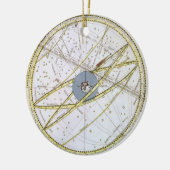  sterrenkunde, komeetpad door Matthaeus Seutter Keramisch Ornament (Links)