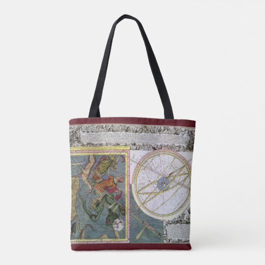  sterrenkunde, komeetpad door Matthaeus Seutter Tote Bag (Achterkant)