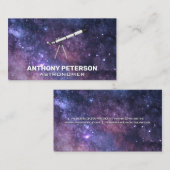 sterrenkunde | Ruimte en telescoop Visitekaartje (Voorkant / Achterkant)
