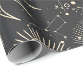 sterrenkundepatroon cadeaupapier (Rol Hoek)