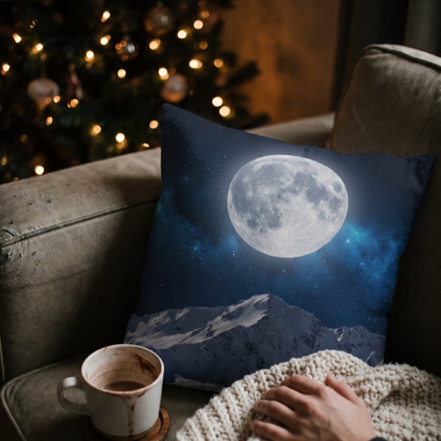 Sterrenlandschap winternacht kussen (Creator heeft geüpload)
