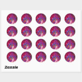Sterrenlicht Communicatie Ronde Sticker (Vel)