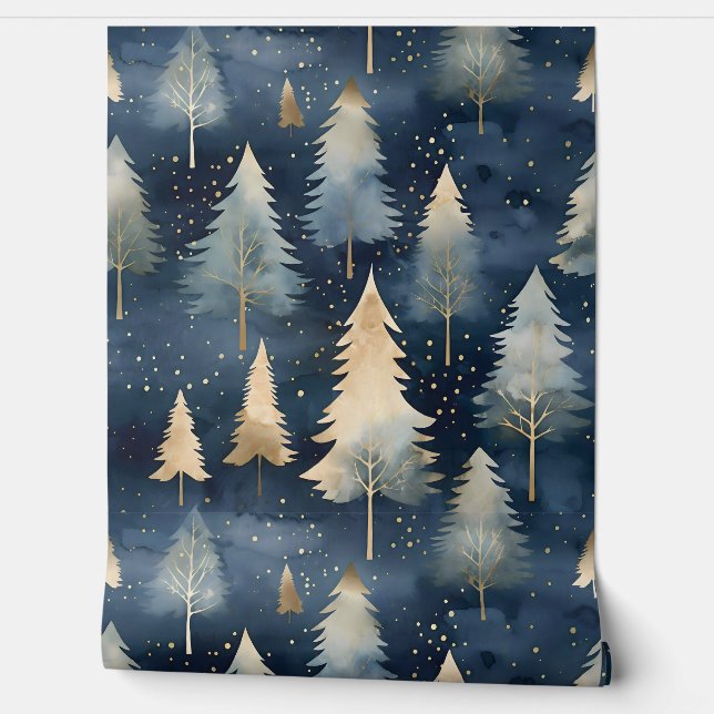 Sterrenlicht Evergreen Dreams Botanisch Behang (Afrollen)