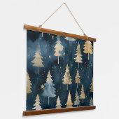 Sterrenlicht Evergreen Dreams Botanisch Hangend Wandkleed (Gebogen)