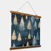 Sterrenlicht Evergreen Dreams Botanisch Hangend Wandkleed (Gebogen)