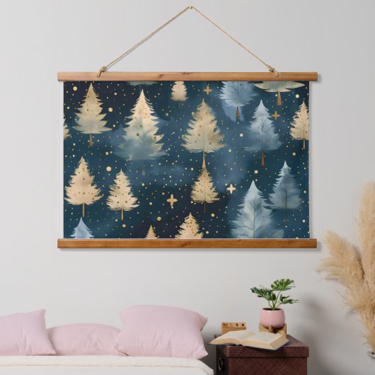 Sterrenlicht Evergreen Dreams Botanisch Hangend Wandkleed (Slaapkamer)