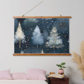 Sterrenlicht Evergreen Dreams Botanisch Hangend Wandkleed (Slaapkamer)