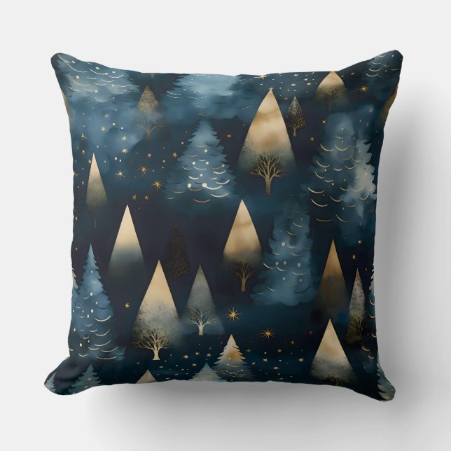 Sterrenlicht Evergreen Dreams Botanisch Kussen (Voorkant)