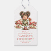 Sterrenlicht Fee 8e Verjaardag Bloem Roze Cadeaubi Cadeaulabel (Achterkant)