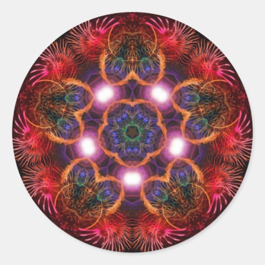 Sterrenlicht roos Sticker (Voorkant)