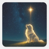 Sterrenlicht Vierkante Sticker (Voorkant)