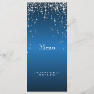 Sterrenlichten in blauw - Menu